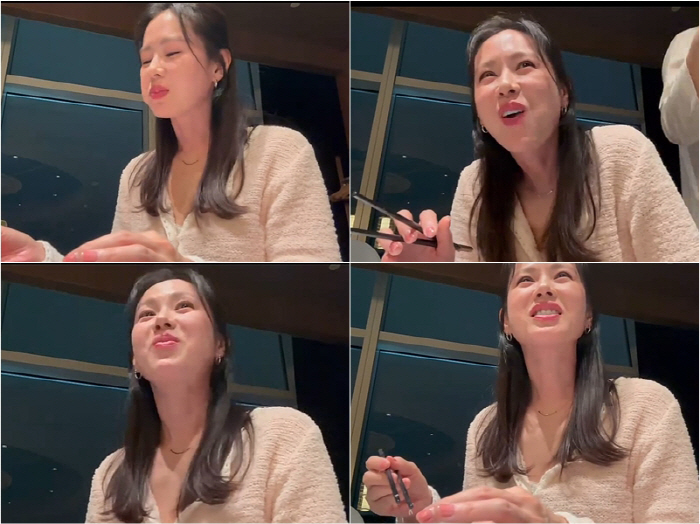 "톱배우도 똑같네"…손예진 "일끝나고 맛있는 것 먹을때 행복해"