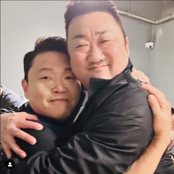 싸이, 마동석 옆 '기죽지 않는 얼굴크기'…"관리 잘 했네"