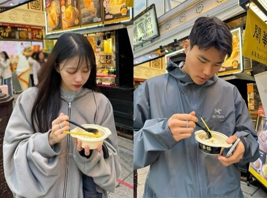 '같은 옷 입고 같은 곳에서…' 이미주X송범근, 대놓고 티낸 '럽스타'[…