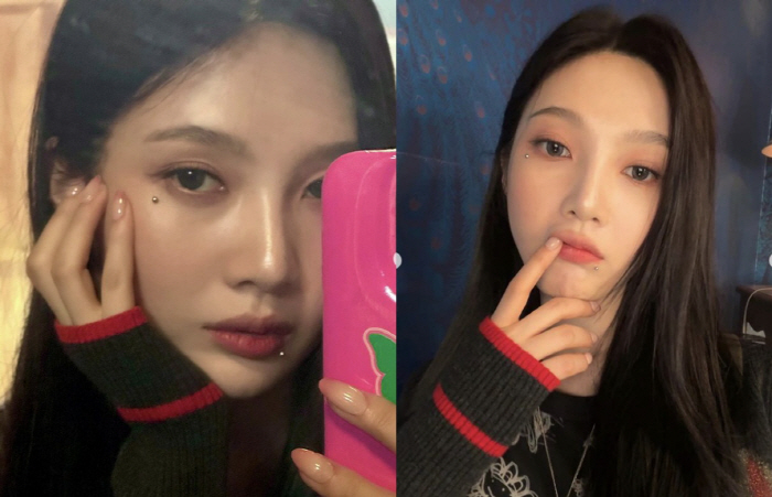 '크러쉬♥' 조이, 파격 '눈밑 피어싱' 비하인드 "이 맛에 하는구나 싶…