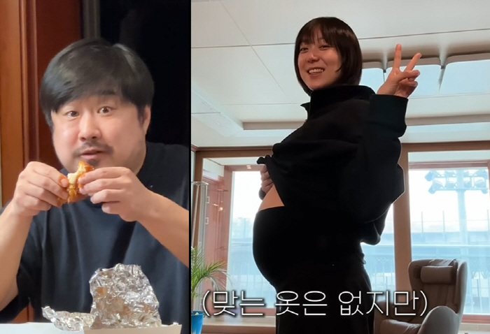 '임신' 이은형, ♥강재준 먹덧에 "깡총이 내 뱃속에 있는 왜 난리"