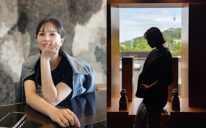 '40살 예비맘' 아유미 "노산이라 살 많이 빠져"…만삭 D라인에도 날씬