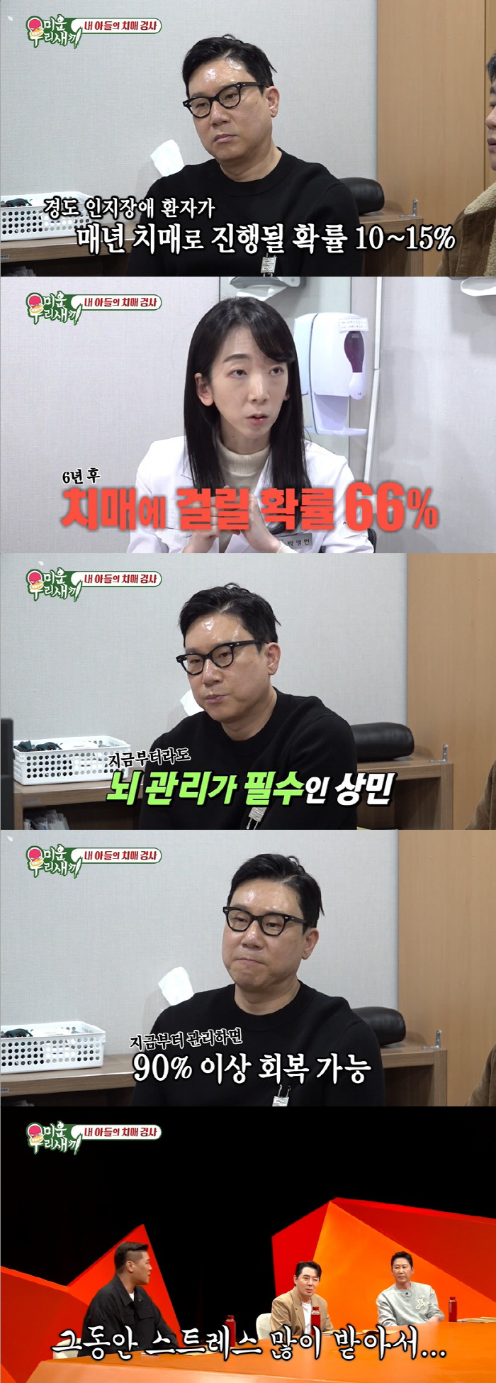 이상민 '경도 인지장애' 진단 충격 "6년 후 치매로 갈 수도" ('미우…