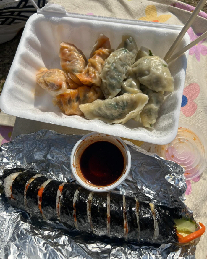 "한강에서 김밥·만두 먹고 햇살 즐기고"…한선화의 힐링, ★도 똑같네