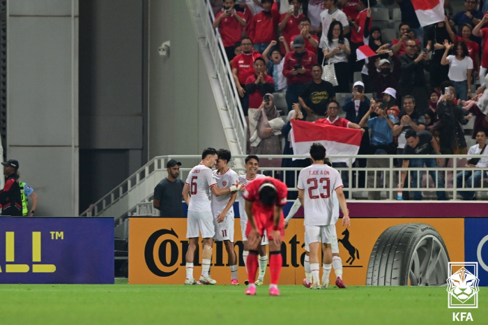 '카타르 쇼크' 한국, '이영준+황선홍 퇴장' 승부차기 끝 인도네시아의 …