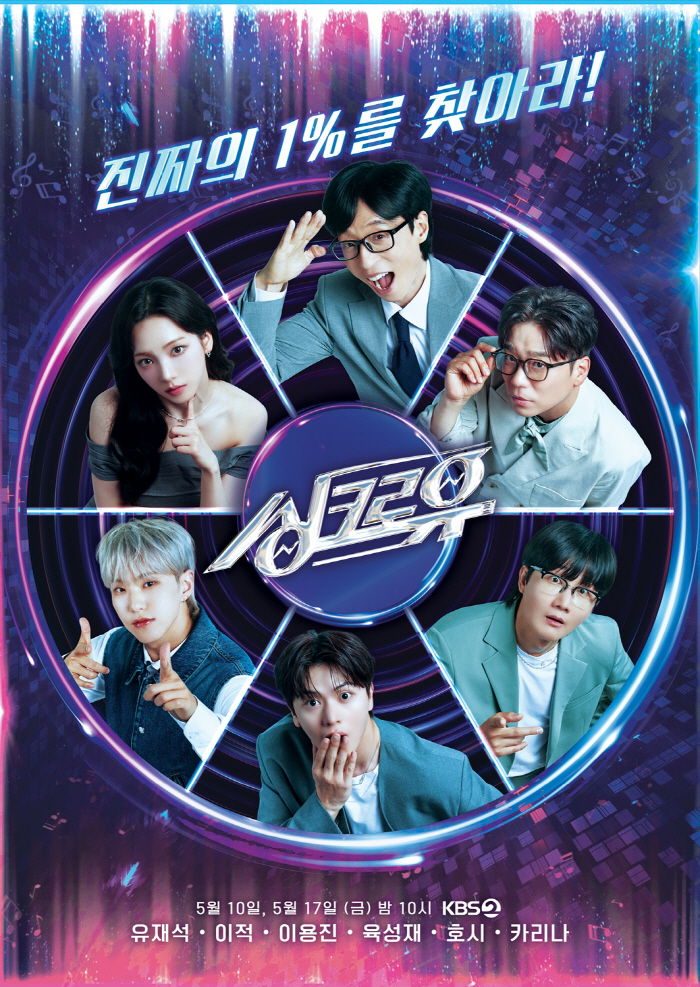 '싱크로유' 호언장담 유재석→카리나, 충격에 빠진 '6인 6색' 표정..…