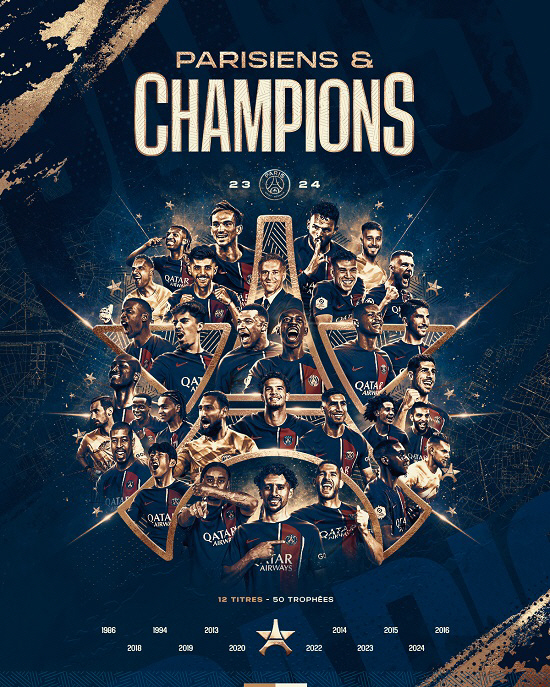 '천금 어시스트' 이강인, 개인 첫 리그 트로피 획득, PSG, 조기 우…