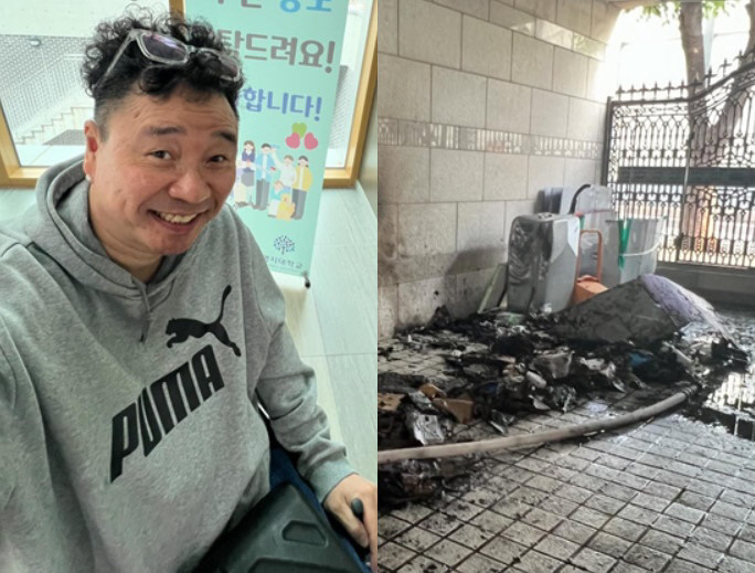 강원래 "갑자기 불 나 아들과 대피..빨리 진압 안됐다면 끔찍"