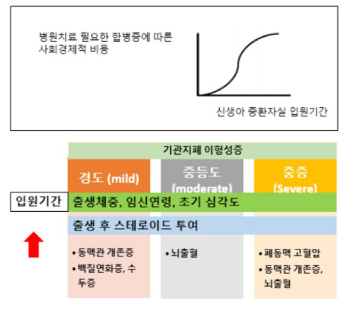 "미숙아 폐합병증 중증도 따른 맞춤치료가 입원기간 줄여"