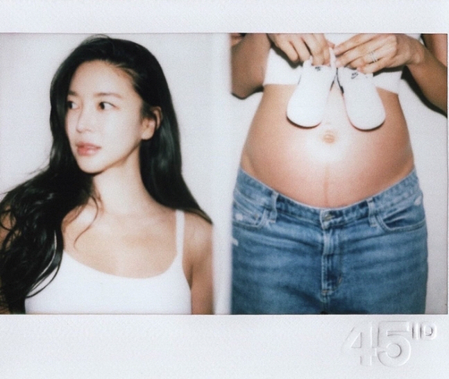 [종합] "임신 8개월 맞아?"…김윤지, 믿기 어려울 정도로 '완벽' D…