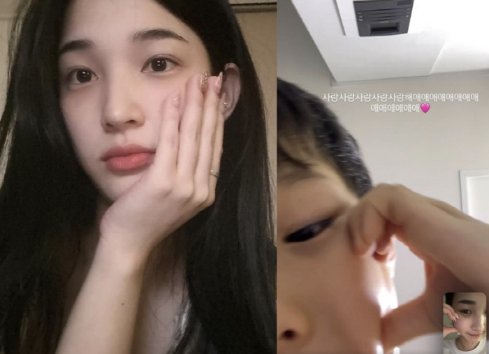 '최민환과 이혼' 율희, 그리운 큰아들과 영상통화 "사랑해"…애틋한 母子