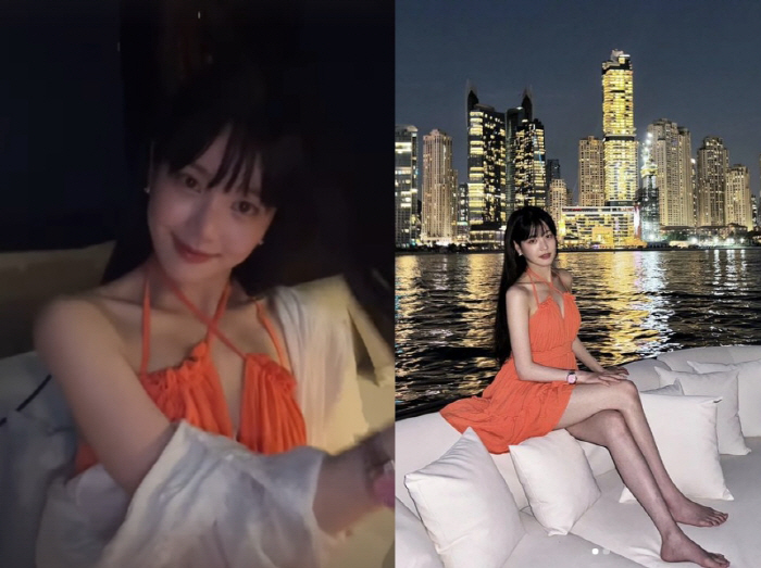 이유비, 재벌2세급 '초호화 요트 해외여행'..두바이서 '현실판 한모네' 비주얼