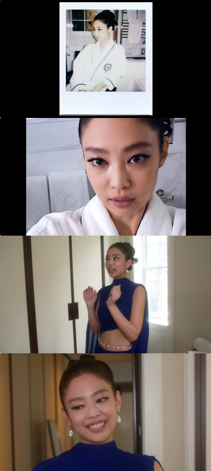 "저 파란 드레스 누구야?" 제니, 카밀라 카베요도 홀린 美 멧 갈라 슈…