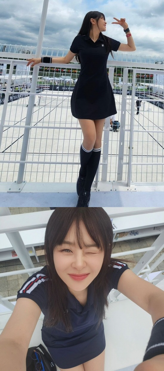 최강희, 47세 얼굴-몸매 실화? 최강 동안에 미니스커트 테니스룩도 완벽…