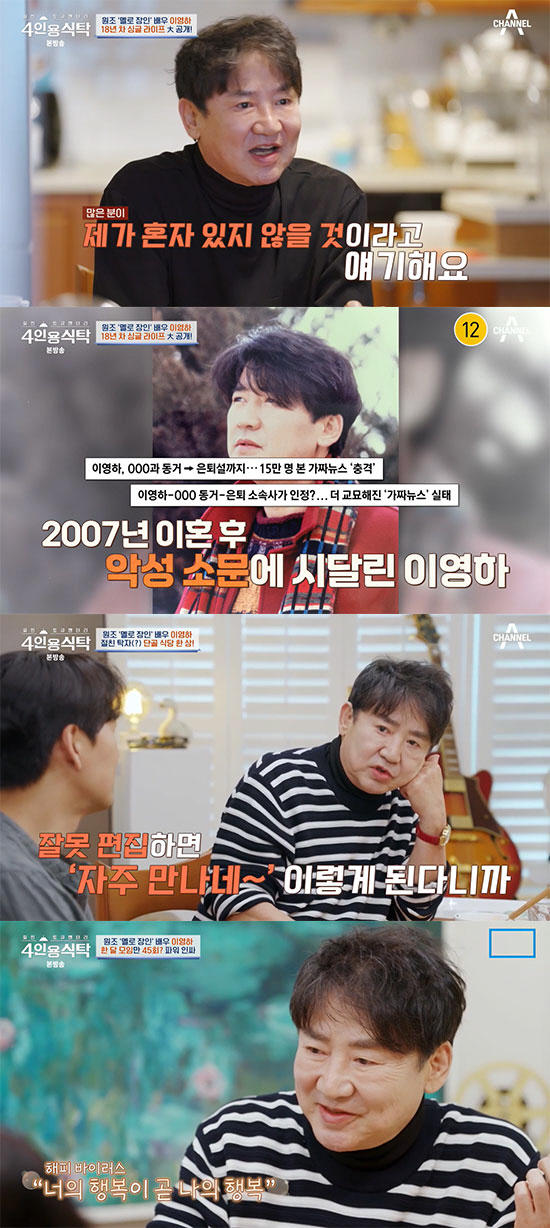 이영하 "선우은숙과 이혼 18년 차, 재혼 한 번도 생각한 적 없다" (…