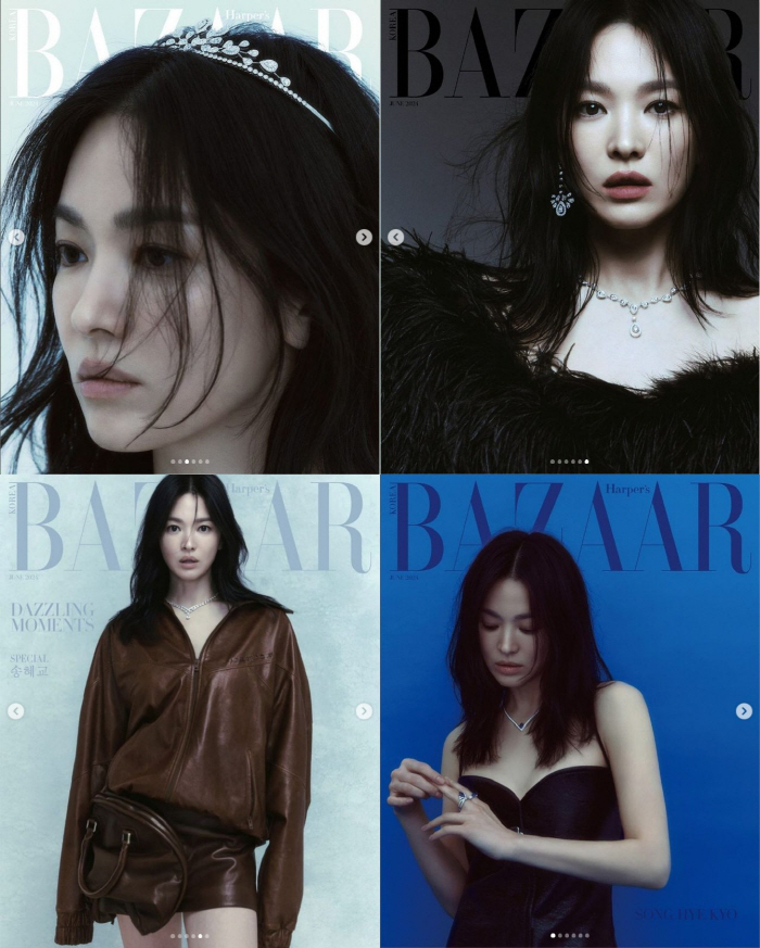 '42살' 송혜교, 20대 뺨치는 미모+가죽 스커트로 파격 스타일링 뽐내