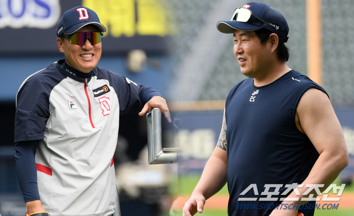 '의지만 보면 미소가 절로' 이승엽 감독의 웃음벨 두목곰 양의지