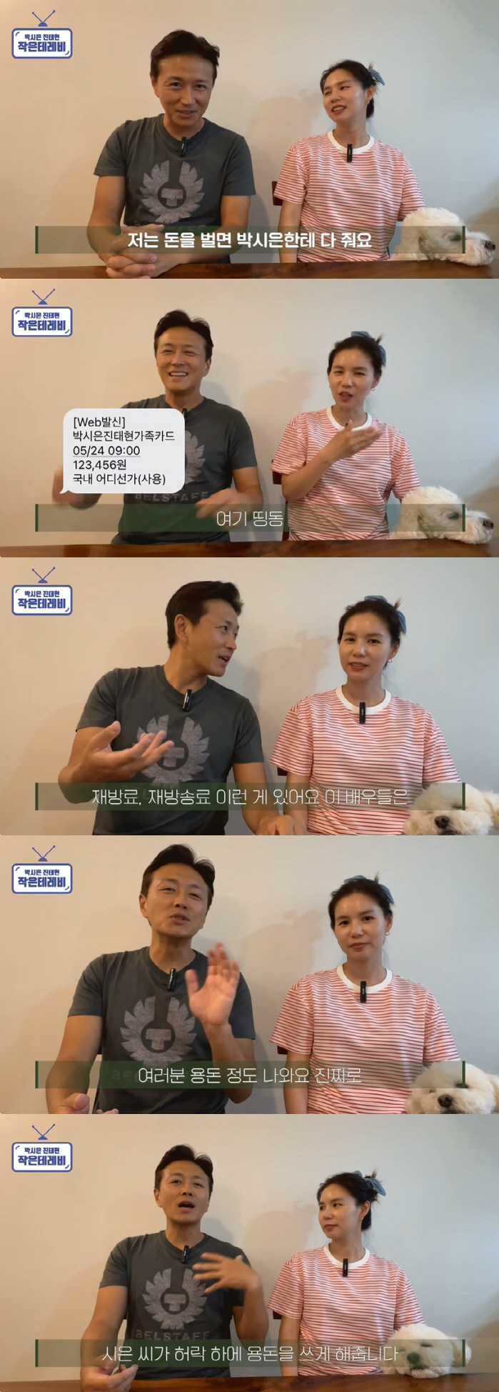 진태현 "돈 벌면 모두 ♥박시은에게, 재방료 모아 용돈 써" ('작은테레…