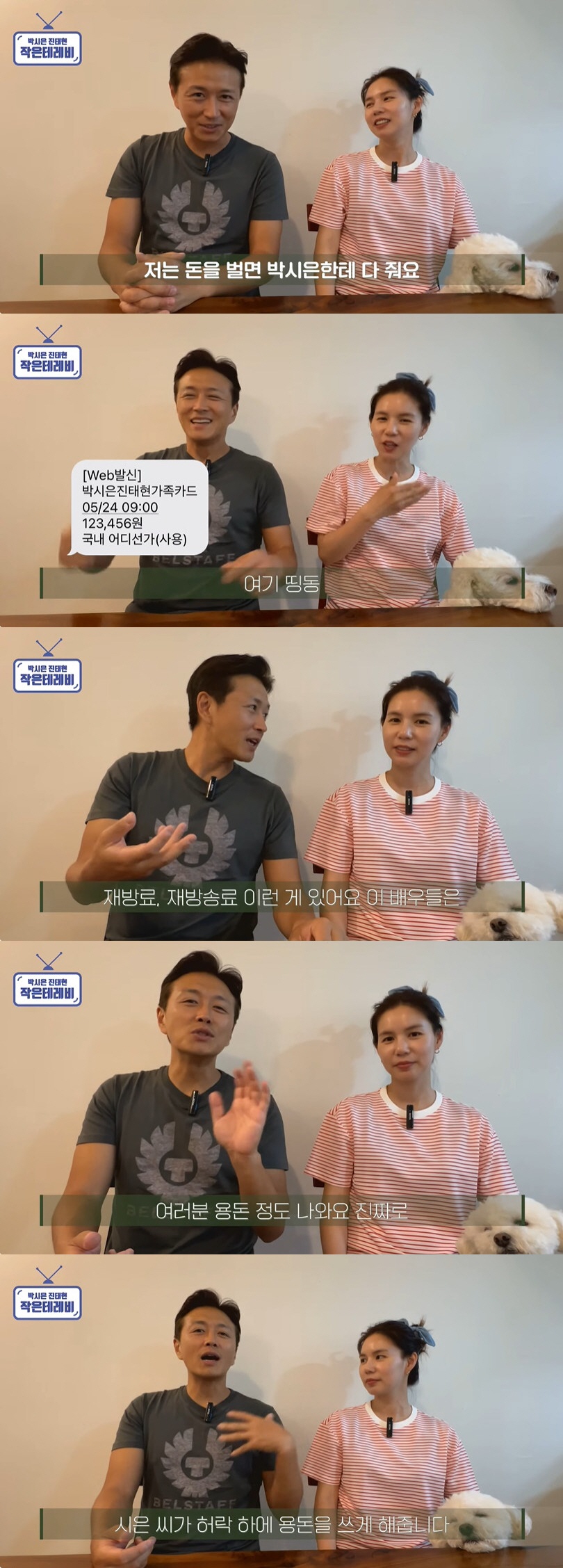 진태현 "돈 벌면 모두 ♥박시은에게, 재방료 모아 용돈 써" ('작은테레…