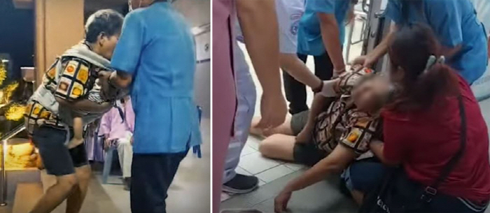 다리 골절된 할머니 절뚝이며 손자 안고 병원행…"헌신 기억해야"