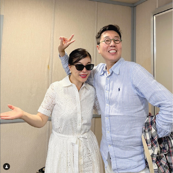 최화정 "찐 패밀리 납셨어요" 김영철과 '기분 좋은 투샷' ('최파타')