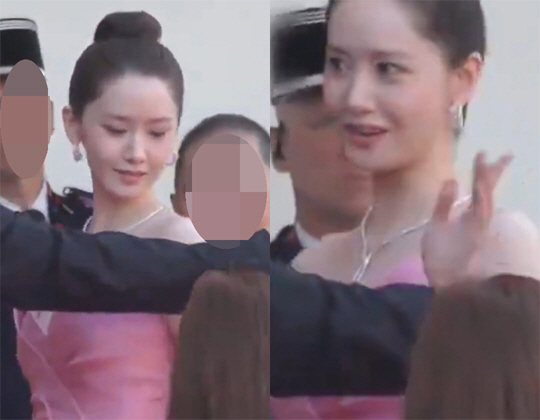 윤아, 칸 영화제서 '당황' 표정..인종차별 피해당했나 "유색인종에게만 …