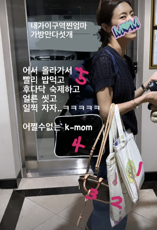 '치과의사♥' 이윤지 "가방만 다섯개..내가 이 구역 찐 엄마"