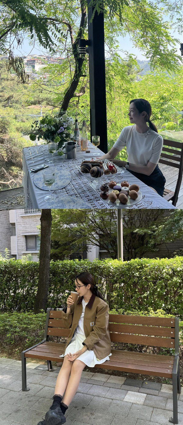 '쌍둥이맘' 성유리, 뼈만 남은 다리…43세 안 믿기는 상큼美