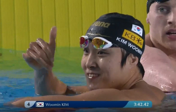 "센세이셔널!黃金세대" 黃선우100m 대회신-金우민 400m 개인베스트 …