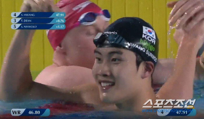 "센세이셔널!黃金세대" 黃선우100m 대회신-金우민 400m 개인베스트 …