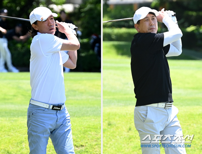 "홍명보VS박태하 우정샷 대결" '유쾌X상쾌X훈훈' 필드위 동해안더비