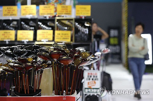 지난해 골프용품 대일 무역 적자액 4천160억원…약 20% 감소