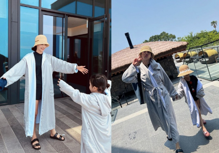 '골퍼♥' 박정아, 5살 딸이 벌써 이만큼 컸네? '큰 키' 돋보이는 투…