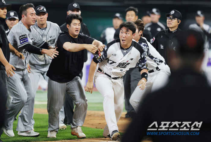 "상대를 자극하는게 아니라면" 한화 레전드도 이상 감지→결국 벤클 발발……