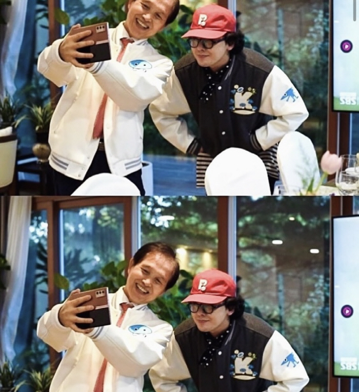 '카이스트생 아닌 교수님' 지드래곤, 과잠 입고 총장과 인증샷