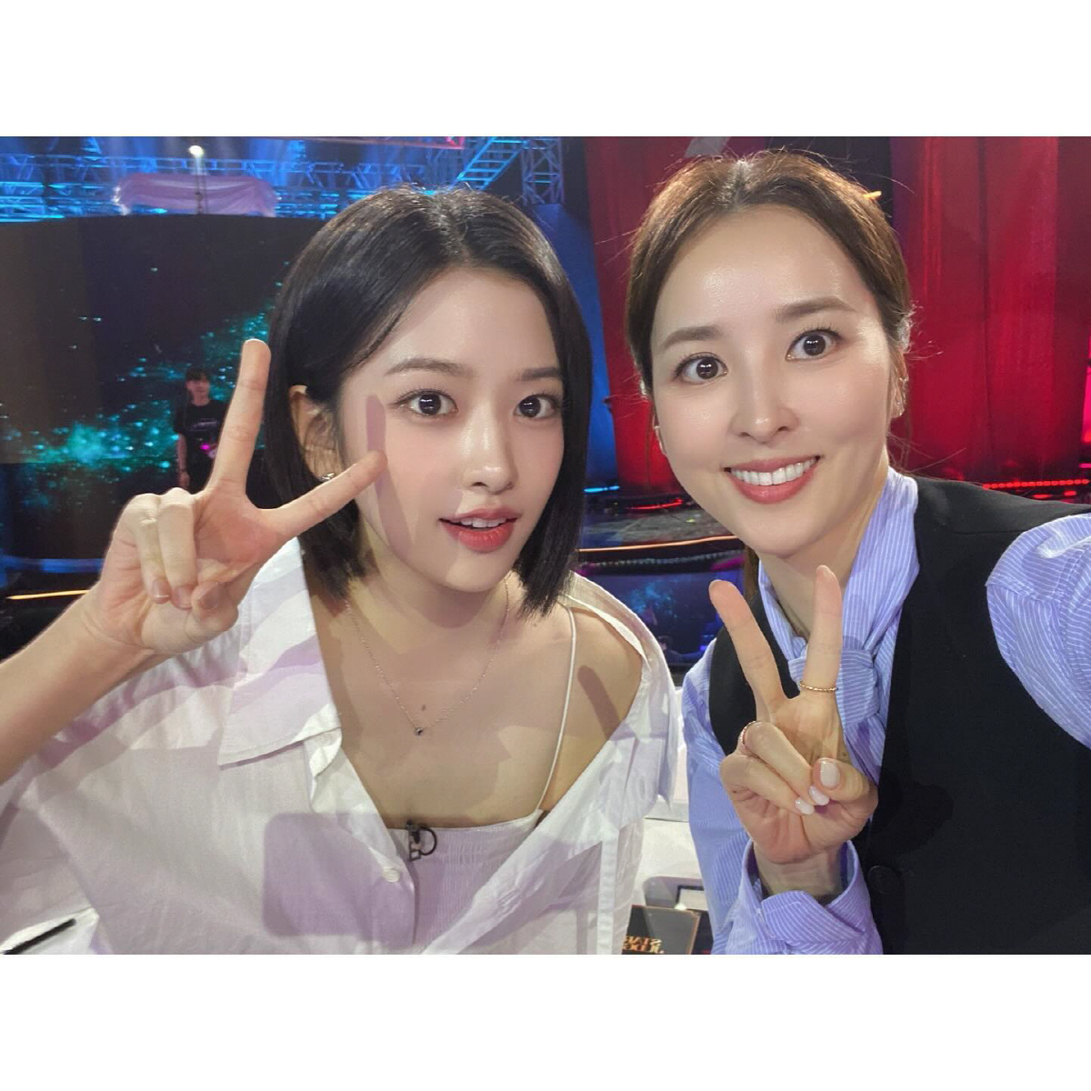 [SCin스타] 한혜진 '22살 차' 안유진과 투샷에도 밀리지 않는 최강…