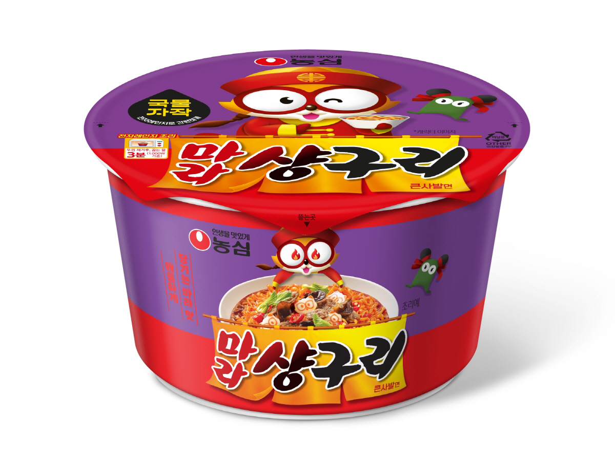 농심, 마라맛의 용기면 신제품 '마라샹구리 큰사발면' 출시