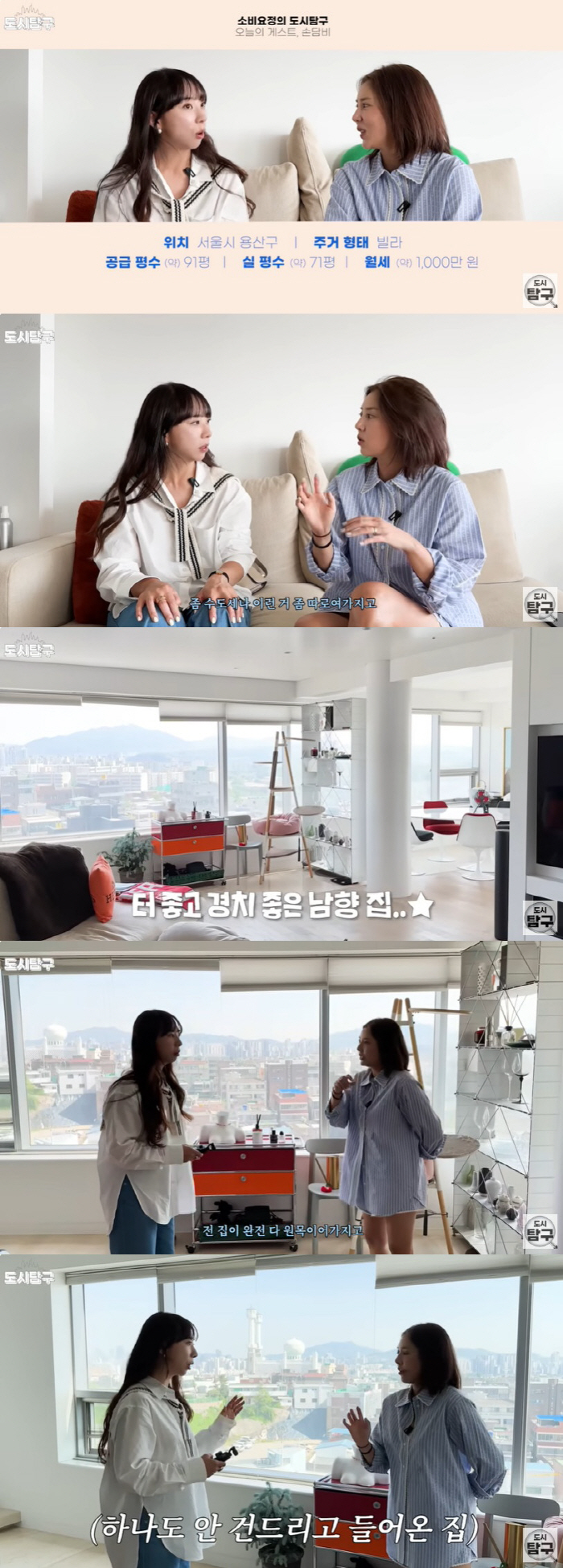 손담비 "91평 이태원 신혼집 월세 1000만 원, 아기 방 없어 고민"