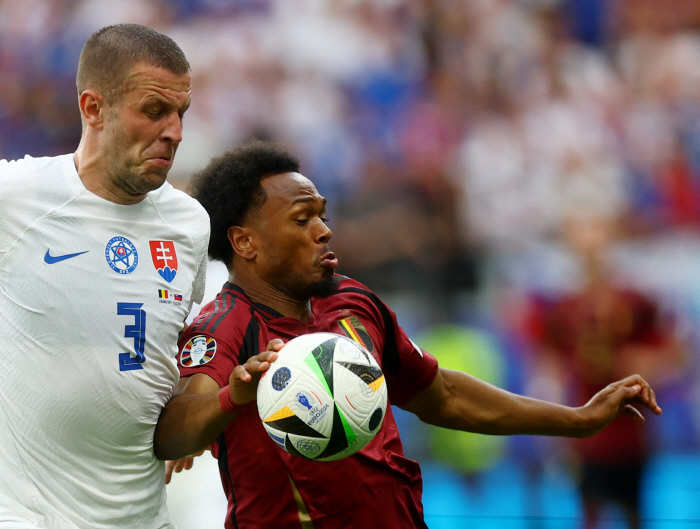 [유로2024]FIFA랭킹 3위 벨기에, 48위 슬로바키아에 0대1 패배…