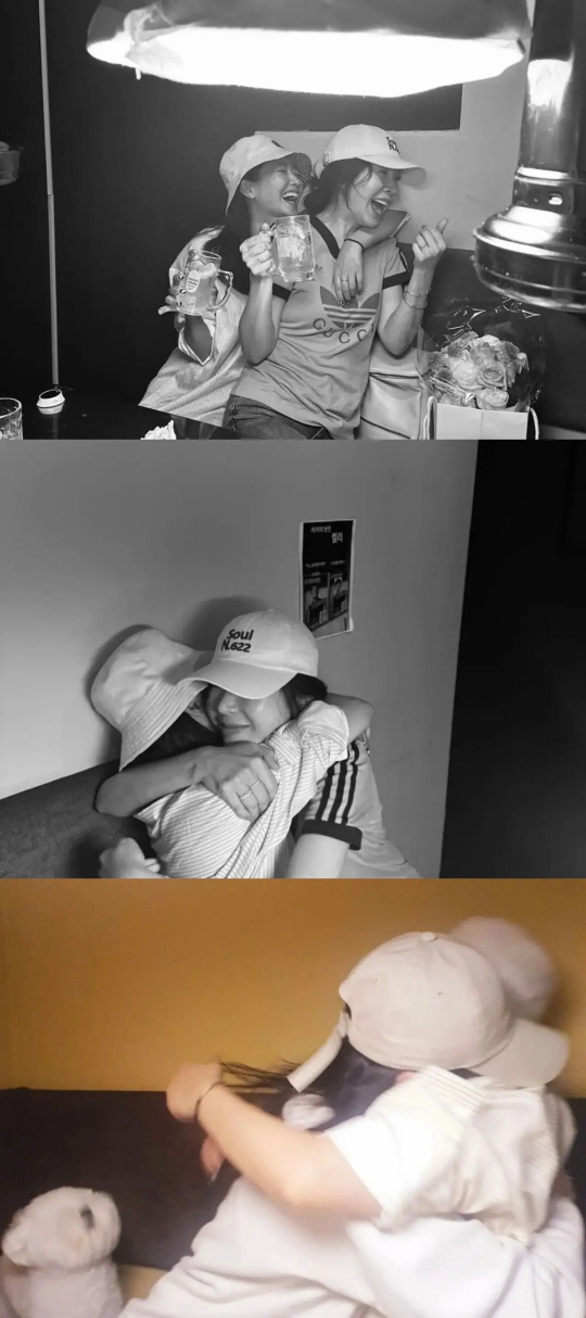 김희선·송혜교·송윤아, 민낯도 예쁜 미녀들..진한 포옹으로 '우정 과시