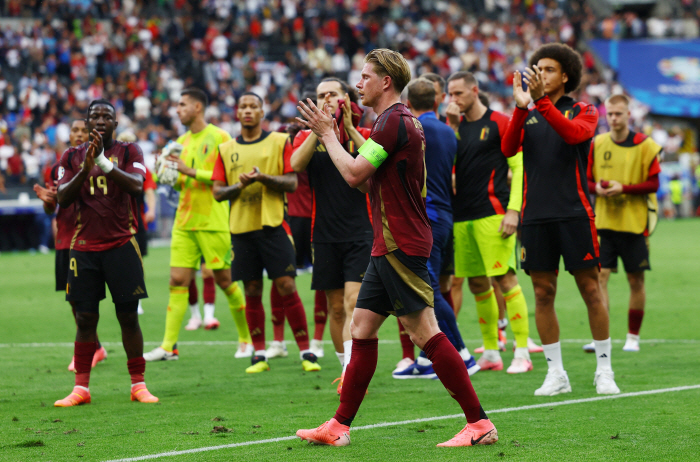 'KDB+아자르+루카쿠' 황금세대 끝은 무관인가...'한때 FIFA 1위…
