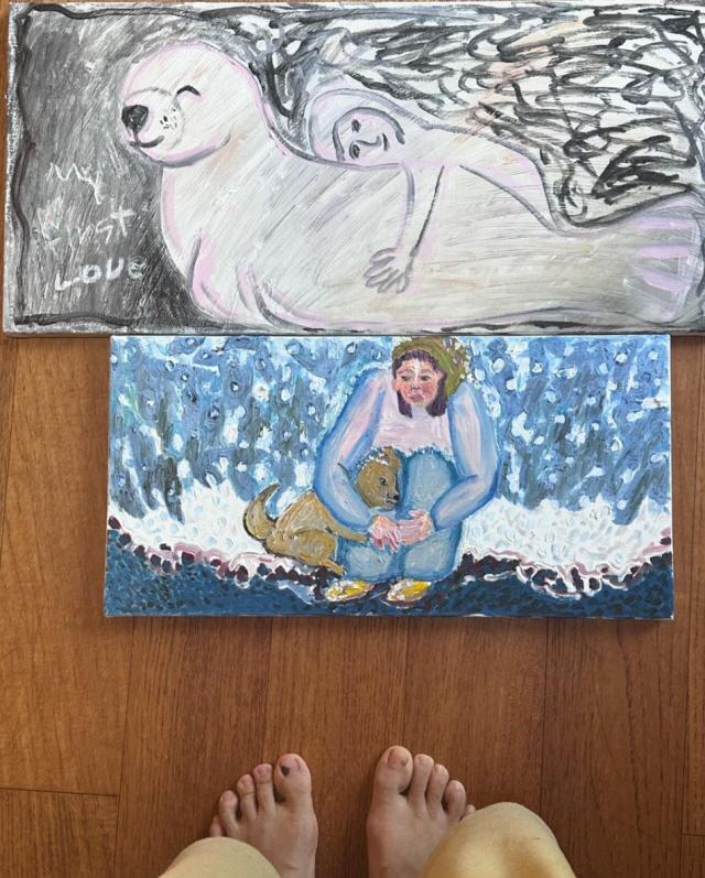 이효리, 친언니 따라 화가로 데뷔하나?…수준급 그림 실력에 감탄만