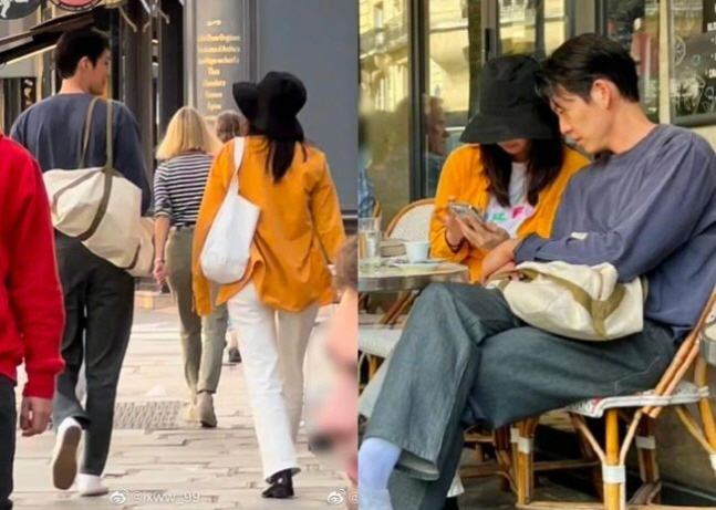 "10년째♥열애중"..김우빈♥신민아 쇼핑데이트 '188cm 문짝 남친'[…