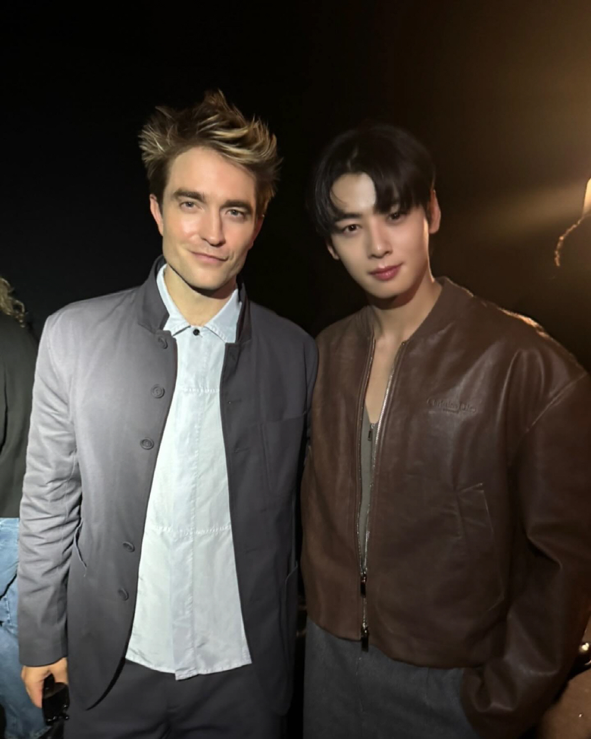 [SCin스타] 차은우, 로버트 패틴슨과 투샷…외모로 국위선양 제대로 했…