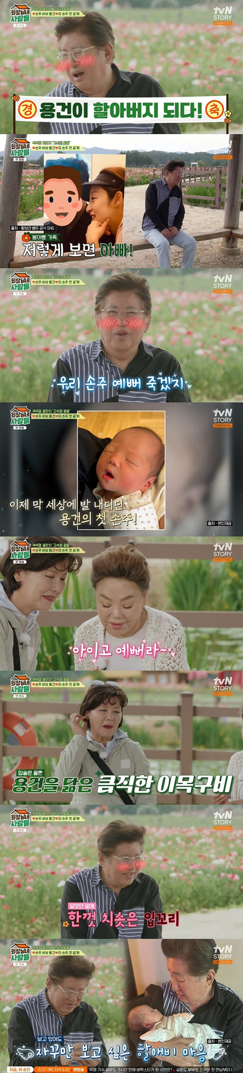 '황보라 시父' 김용건, 붕어빵 손주 자랑 "큼직한 이목구비가 똑 닮아" ('회장님네 사람들')[종합]