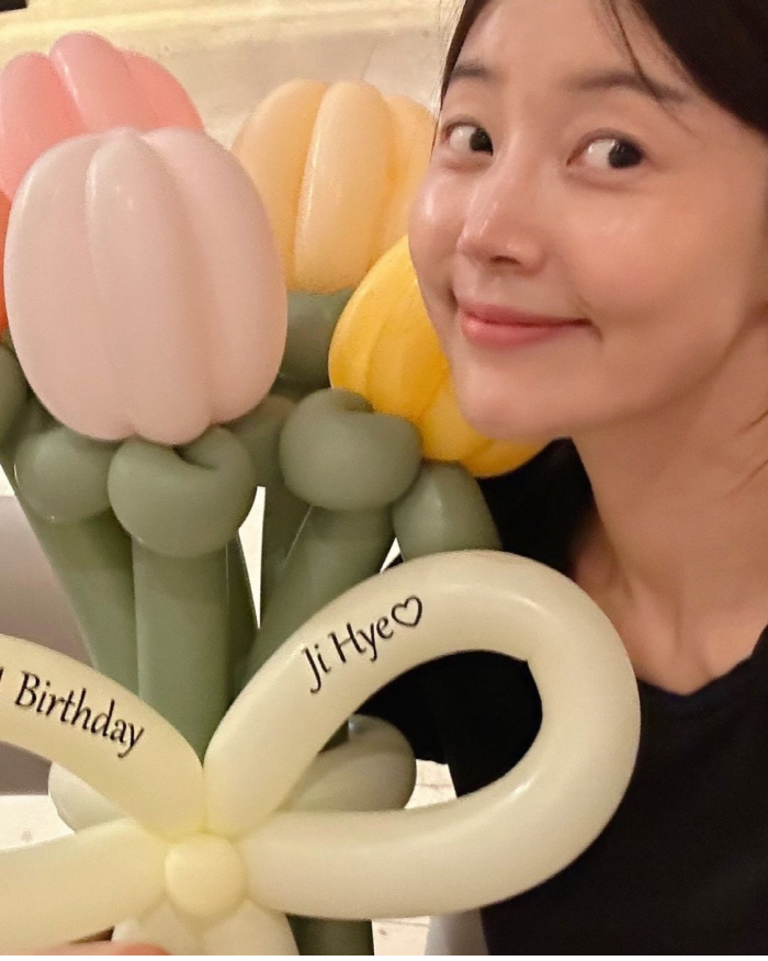 '검사♥' 한지혜, 40번째 생일파티..15kg 빼고 여신美 폭발