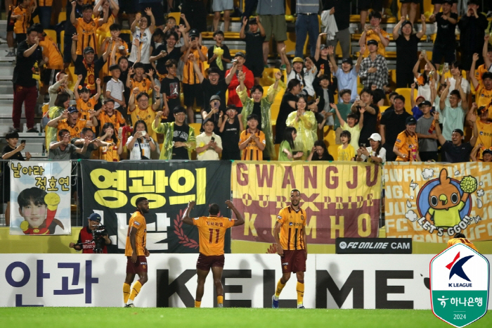 [현장리뷰]'이적설 엄지성 완전 제외→가브리엘 결승골' 광주FC, 제주 …