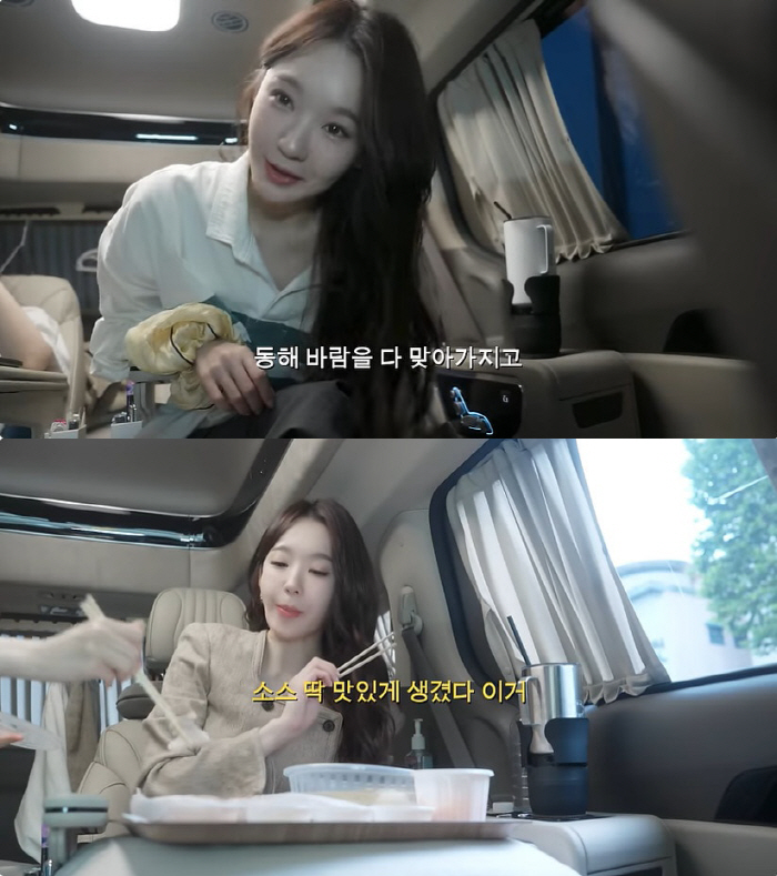 강민경, 안전벨트 미착용 오해에 "허리 벨트만 했는데 가려졌다" 해명