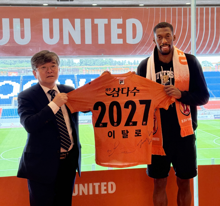 '제주 본체' 이탈로 2027년까지 3년 재계약, 입단동기 탈레스는 충북…