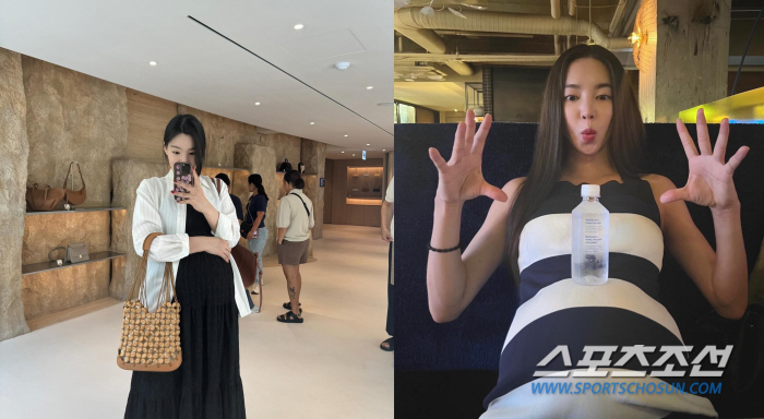 [SC초점] "몸무게 80kg 돌파, 배 위에 물통도 올라가" 만삭 D라…